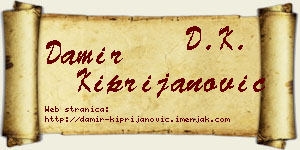 Damir Kiprijanović vizit kartica